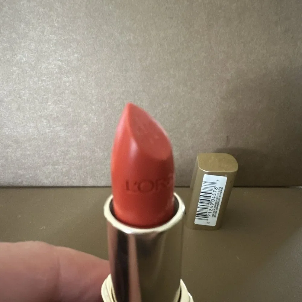 L'Oreal Colour Riche Satin Lipstick 410 Volcanic Orange Coral Argan Oil New